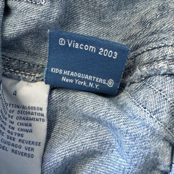 Dora The Explorer Vintage Nick Jr. Denim Embroidered Overalls Girls 4 - Picture 6 of 6